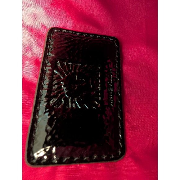 Anne Klein Canvas Tote Bag Patent Leather Handles Rope Trim W/ Accessory Pouches - Picture 10 of 16